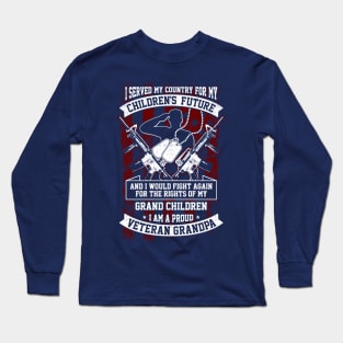 Veteran Grandpa Long Sleeve T-Shirt